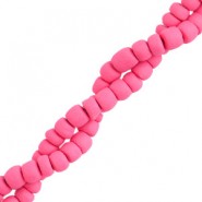 Kokos kralen disc 4mm Azalea pink